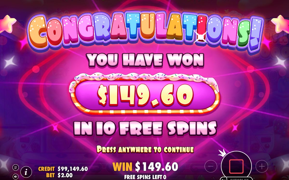 Win screen with a paid cluster on the 7x7 grid