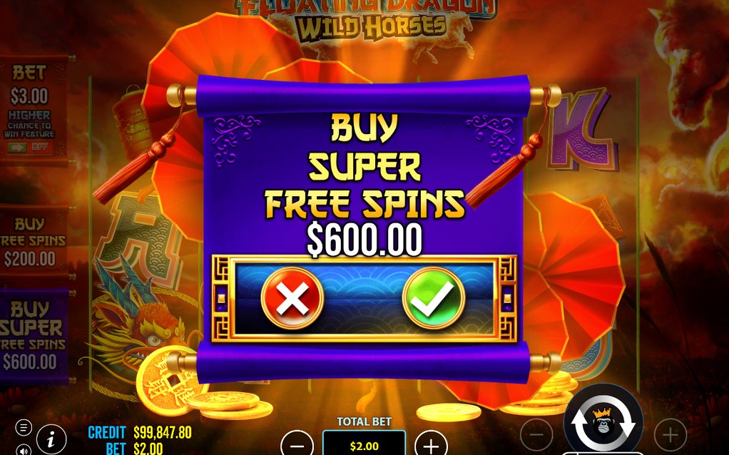 Bonus round showing Money coin values and Multiplier