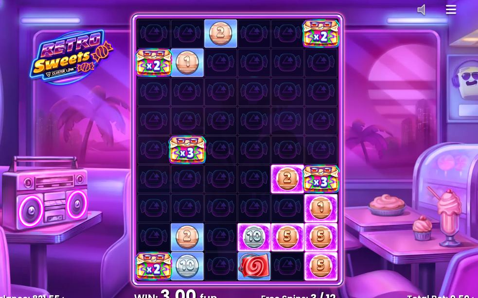 Free Spins round with the Wild Candy Symbols in play